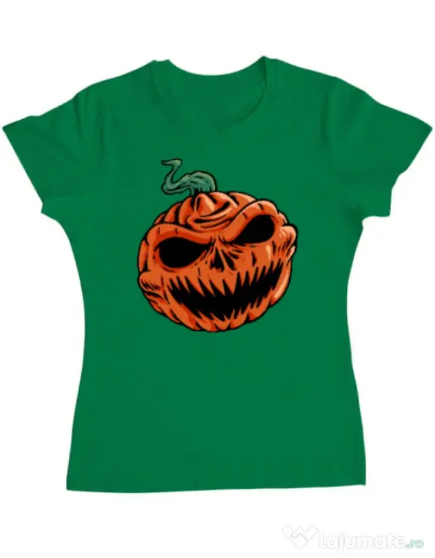 Tricou personalizat dama Pumpkin Verde mediu