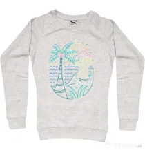 Bluza personalizata dama Beach Neon Migdala melanj