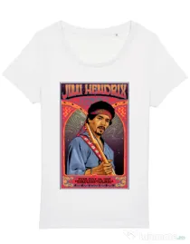 Tricou STANLEY STELLA dama Jimi Hendrix Alb