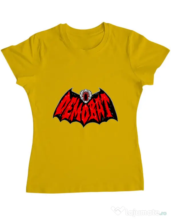 Tricou personalizat dama Demo-Batman Galben