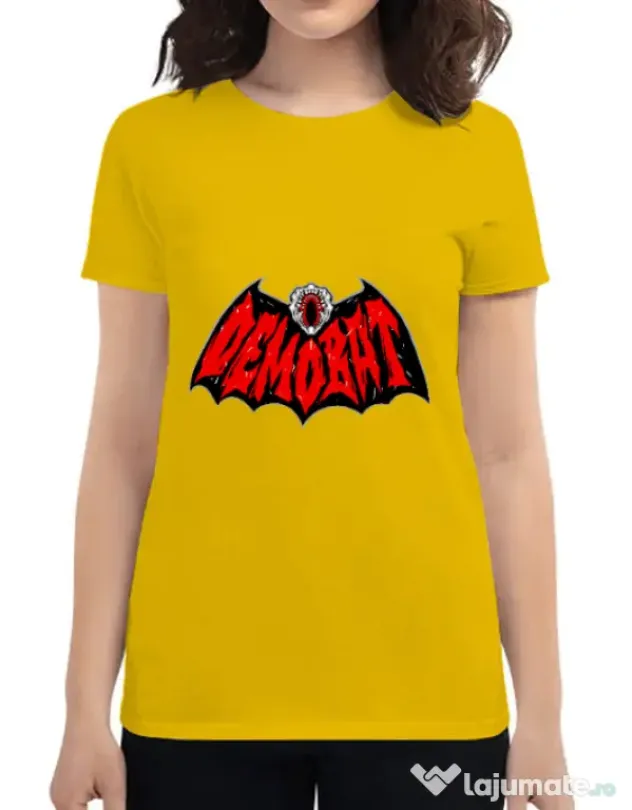 Tricou personalizat dama Demo-Batman Galben