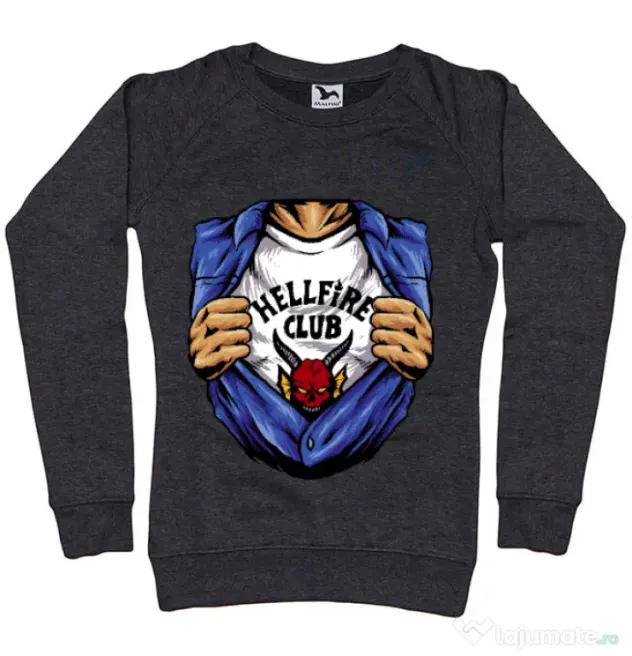 Bluza personalizata dama Release My Superpower Negru melanj