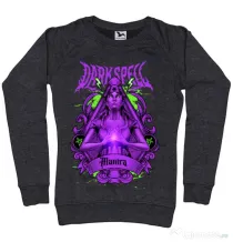 Bluza personalizata dama DARK SPELL Negru melanj