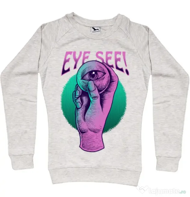 Bluza personalizata dama EYE SEE Migdala melanj