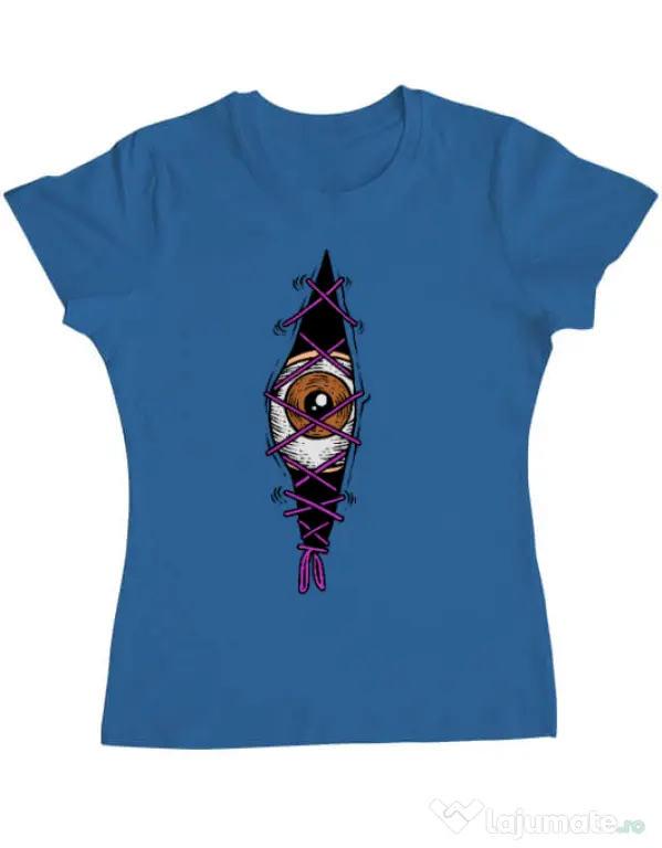Tricou personalizat dama INSIDE OF ME Albastru azuriu