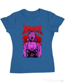 Tricou personalizat dama MADNESS Albastru azuriu