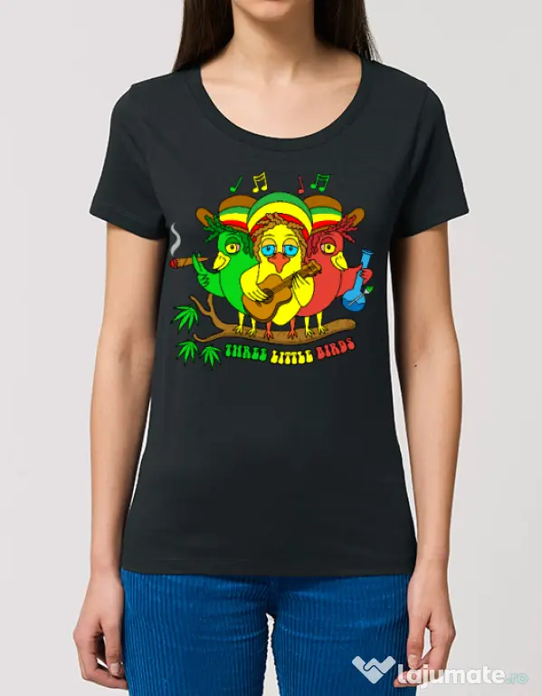 Tricou STANLEY STELLA dama Three Little Birds Negru