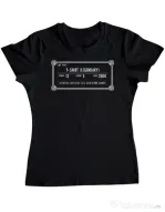 Tricou personalizat dama Skyrim Inventory Negru
