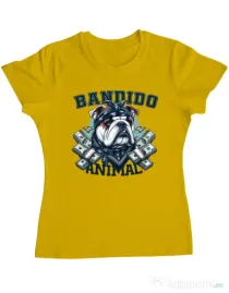Tricou personalizat dama BULLDOG 07 Galben
