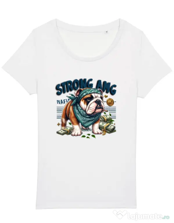 Tricou STANLEY STELLA dama BULLDOG 09 Alb