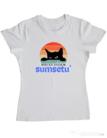 Tricou personalizat dama Custom design Alb