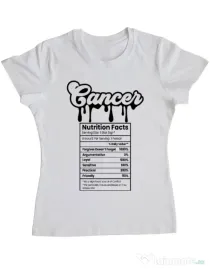 Tricou personalizat dama Zodiac | Rac Alb
