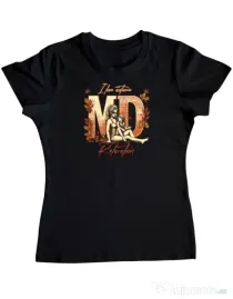 Tricou personalizat dama M&D 21 Negru
