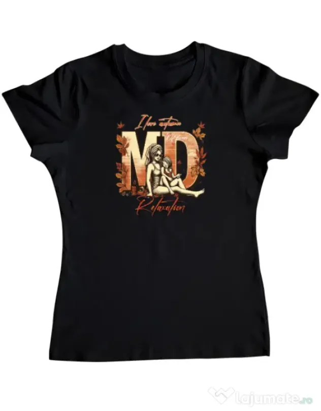 Tricou personalizat dama M&D 21 Negru