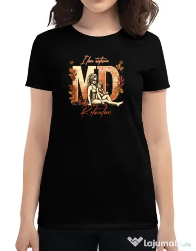 Tricou personalizat dama M&D 21 Negru