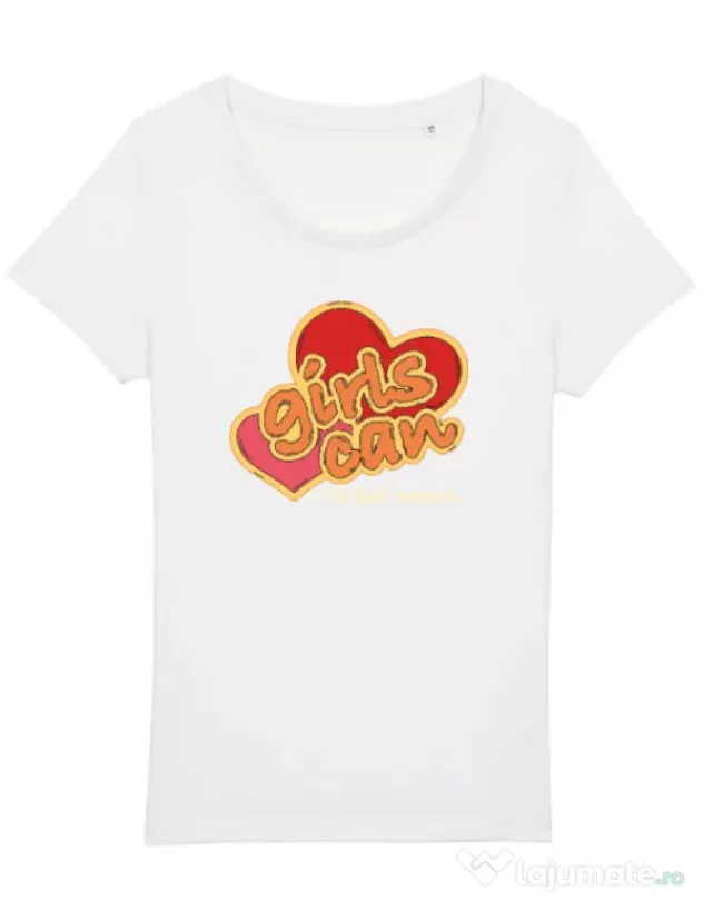 Tricou STANLEY STELLA dama Girls Can Alb