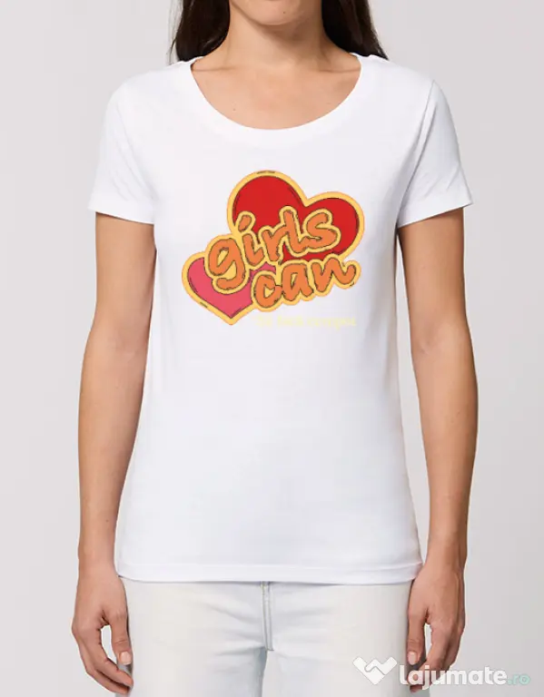 Tricou STANLEY STELLA dama Girls Can Alb