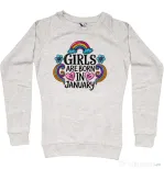 Bluza personalizata dama Girls are born in ianuary Migdala melanj