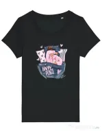 Tricou STANLEY STELLA dama happy place Negru