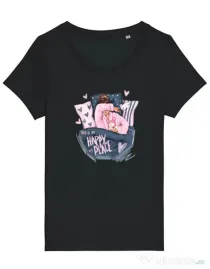 Tricou STANLEY STELLA dama happy place Negru