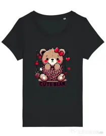 Tricou STANLEY STELLA dama CUTE BEAR 1 Negru