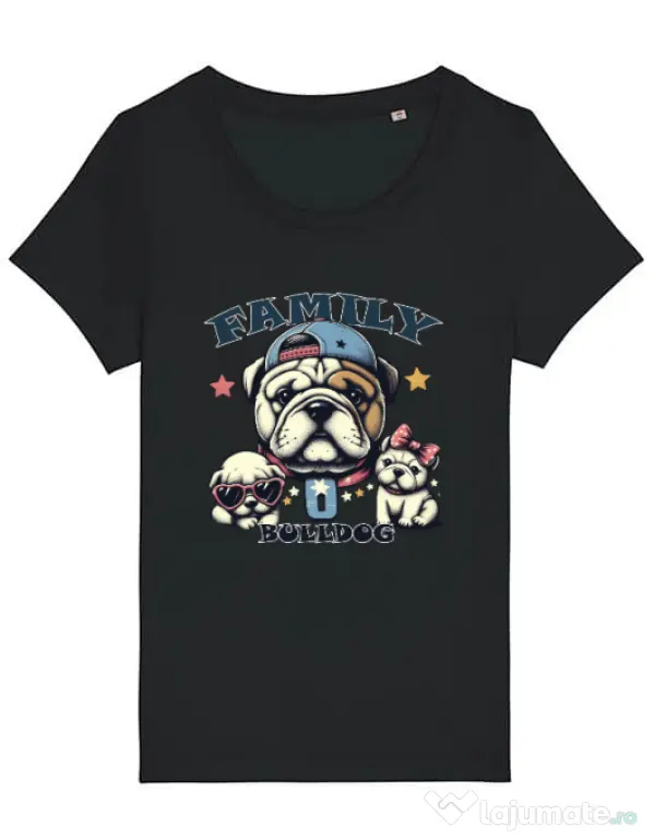 Tricou STANLEY STELLA dama BULLDOG 16 Negru