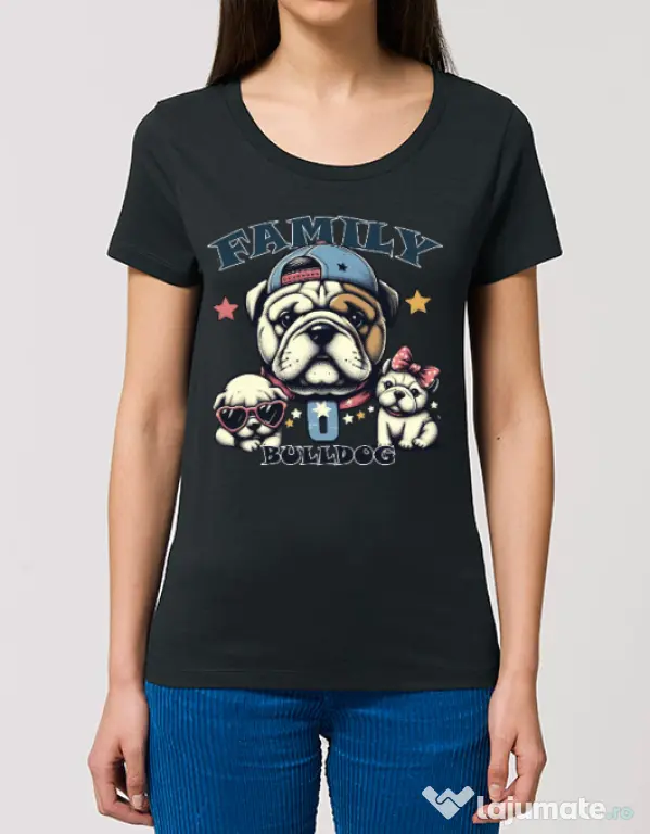 Tricou STANLEY STELLA dama BULLDOG 16 Negru