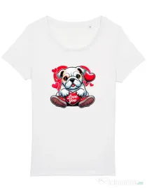Tricou STANLEY STELLA dama BULLDOG 102 Alb