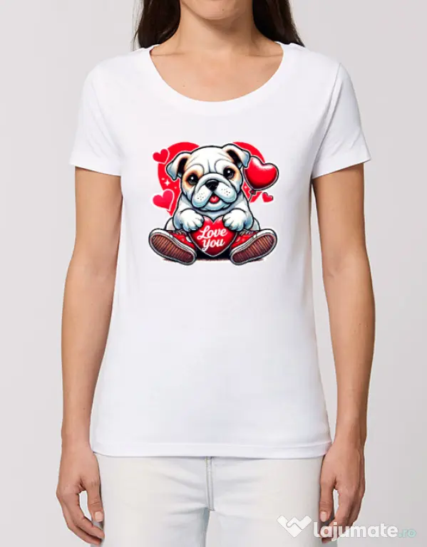 Tricou STANLEY STELLA dama BULLDOG 102 Alb