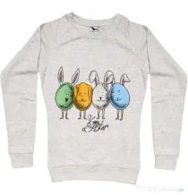 Bluza personalizata dama Easter friends Migdala melanj