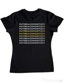 Tricou personalizat dama Custom design Negru