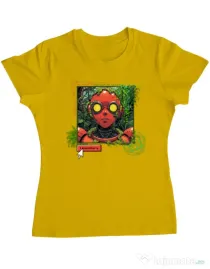Tricou personalizat dama Ebraced by nature Galben