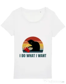 Tricou STANLEY STELLA dama I do what i want Alb