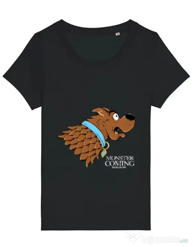 Tricou STANLEY STELLA dama Monster is coming Negru