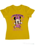Tricou ADLER dama Absolvire Minnie Mouse Galben