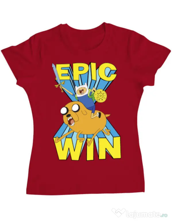 Tricou ADLER dama Epic win Rosu