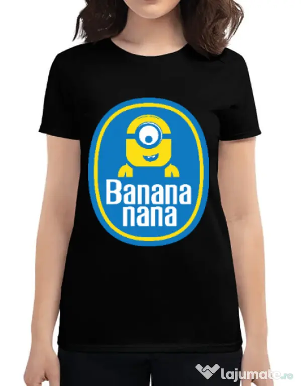 Tricou ADLER dama Bananana Negru