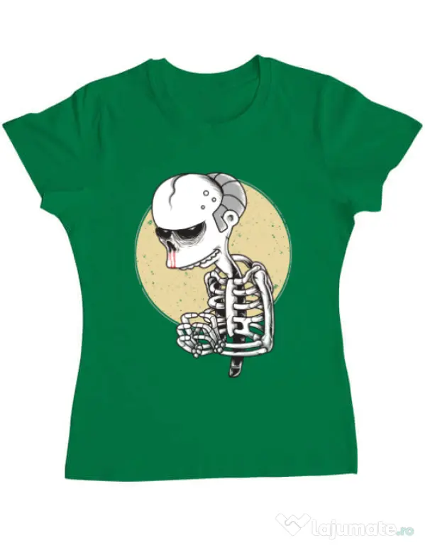 Tricou ADLER dama Death of Grandfather Verde mediu