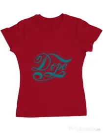 Tricou ADLER dama Dope Rosu