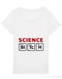 Tricou STANLEY STELLA dama Science Bitch Alb