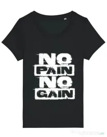 Tricou STANLEY STELLA dama No pain, no gain Negru