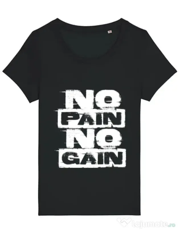 Tricou STANLEY STELLA dama No pain, no gain Negru