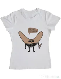 Tricou ADLER dama I’ll be back Alb
