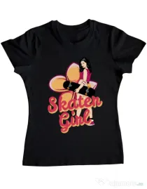 Tricou ADLER dama Skater Girl Negru