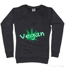 Bluza ADLER dama Vegan Negru melanj