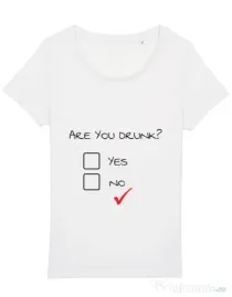 Tricou STANLEY STELLA dama Are you drunk? Alb