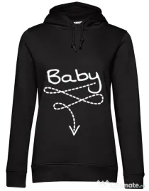 Hoodie dama cu gluga Baby Negru