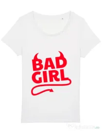 Tricou STANLEY STELLA dama Bad girl Alb