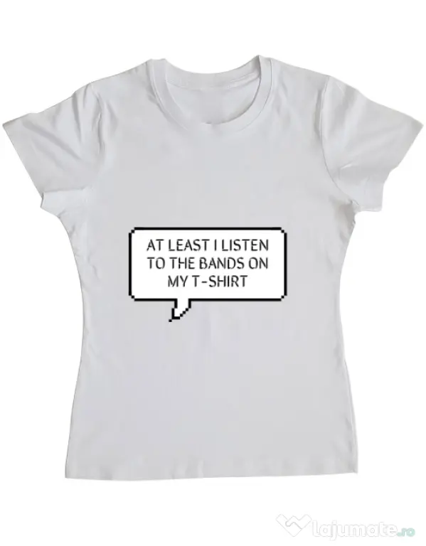 Tricou ADLER dama T-shirt band Alb