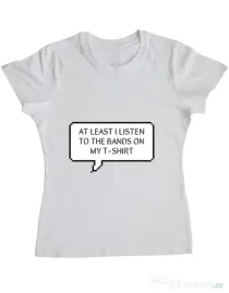 Tricou ADLER dama T-shirt band Alb